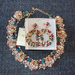 Matching earring and necklace set... prom, homecoming, pageant .. brand new